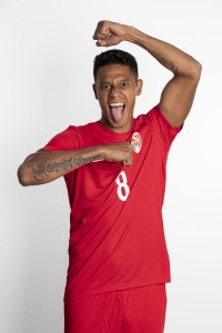 ASUNCION, PARAGUAY - NOVEMBER 17: Heiarii Tavanae poses during the Tahiti team presentation prior to the FIFA Beach Soccer World Cup Paraguay 2019 on November 17, 2019 in Asuncion, Paraguay. (Photo by Hector Vivas - FIFA/FIFA via Getty Images)