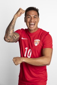 ASUNCION, PARAGUAY - NOVEMBER 17: Tearii Labaste poses during the Tahiti team presentation prior to the FIFA Beach Soccer World Cup Paraguay 2019 on November 17, 2019 in Asuncion, Paraguay. (Photo by Hector Vivas - FIFA/FIFA via Getty Images)