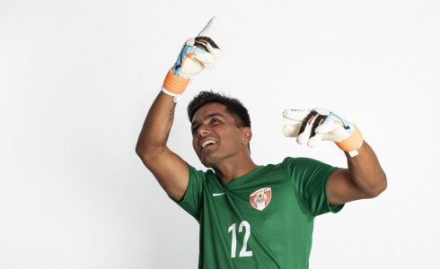 ASUNCION, PARAGUAY - NOVEMBER 17: Franck Revel poses during the Tahiti team presentation prior to the FIFA Beach Soccer World Cup Paraguay 2019 on November 17, 2019 in Asuncion, Paraguay. (Photo by Hector Vivas - FIFA/FIFA via Getty Images)