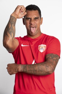 ASUNCION, PARAGUAY - NOVEMBER 17: Heimanu Taiarui poses during the Tahiti team presentation prior to the FIFA Beach Soccer World Cup Paraguay 2019 on November 17, 2019 in Asuncion, Paraguay. (Photo by Hector Vivas - FIFA/FIFA via Getty Images)
